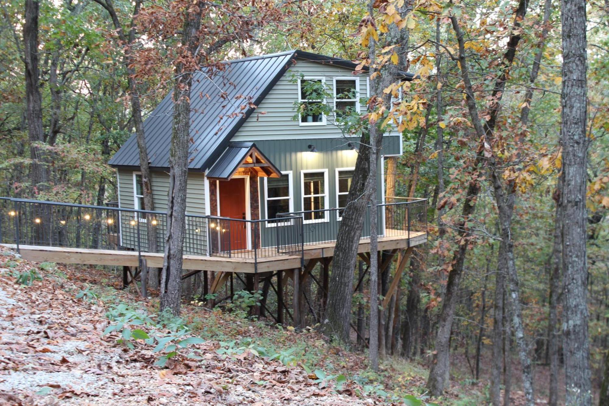 Secluded Treehouse In The Woods - Tree Hugger Hideaway Villa Branson Kültér fotó
